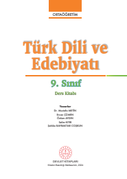 Türk dili ve edebiyyatı - 9 sınıf: ders kitabı